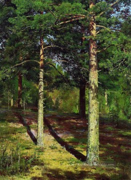  landschaft - die sonnenbeleuchteten Kiefern 1886 klassische Landschaft Ivan Ivanovich